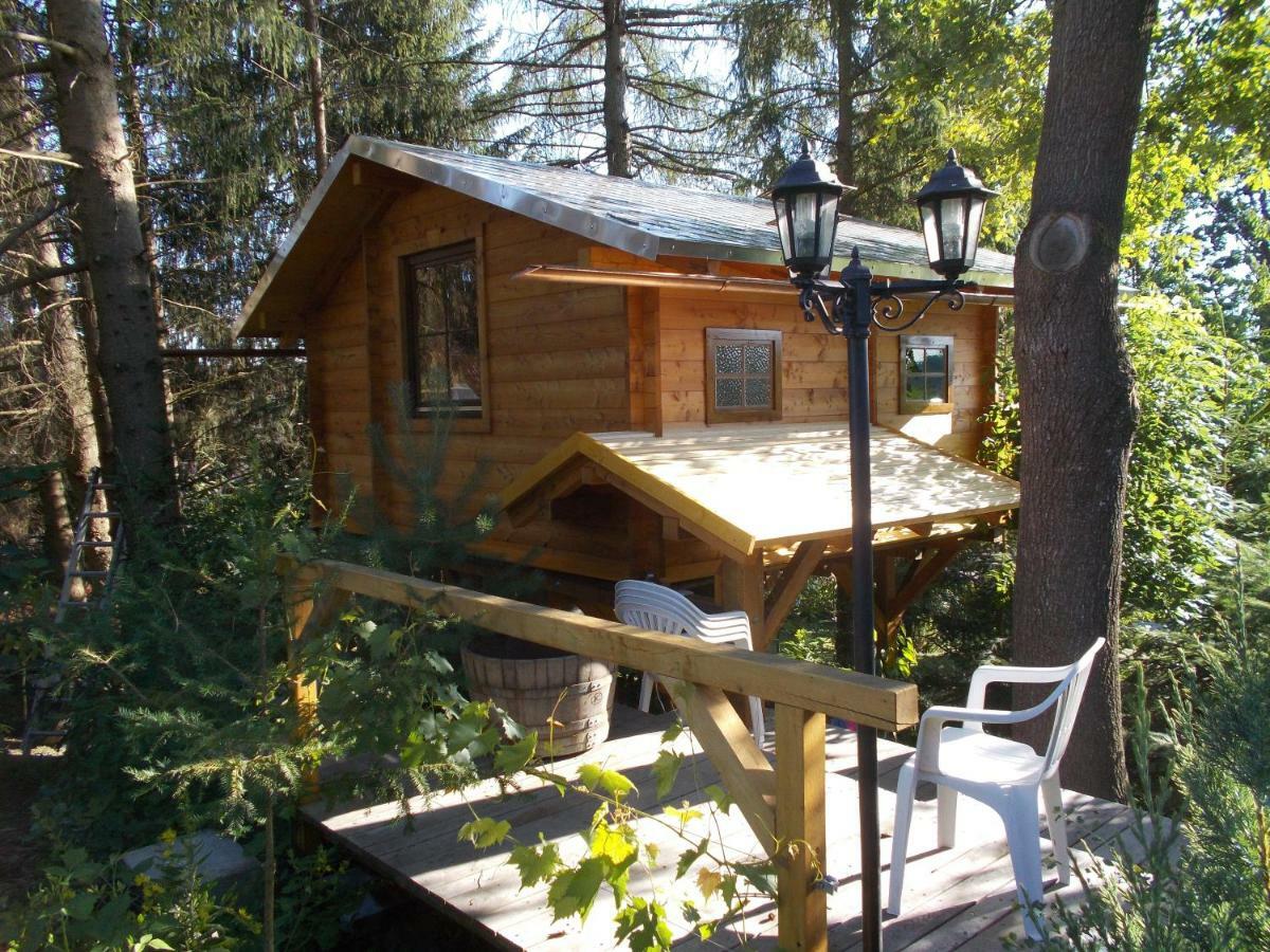 Baumhaus Wolfshoehle Fischach エクステリア 写真